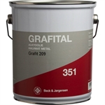 B&J 351 Grafital Metalmaling Grafitgrå 3 Liter